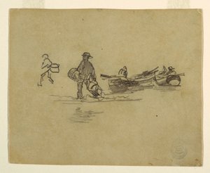 Disegno, Due pescatori, Inghilterra, 1881-82 da Winslow Homer