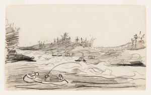 Pescatori nelle rapide da Winslow Homer