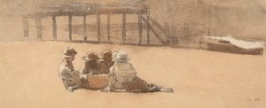 Quattro Ragazzi su una Spiaggia, 1873 da Winslow Homer