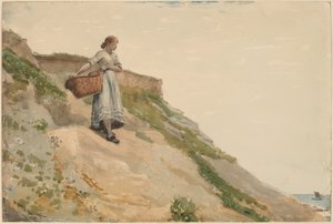 Ragazza che porta un cesto
