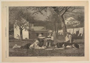 Progetto grafico, "The Nooning", agosto 1873 da Winslow Homer