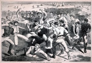 Vacanza al campo - soldati che giocano a «football», da Harper