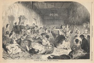 Sgranare il mais nel New England, da Harper da Winslow Homer
