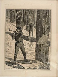 Taglio del legname in inverno da Winslow Homer