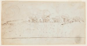 Uomini che osservano le opere di terra