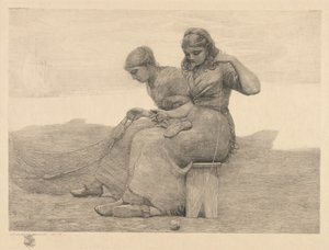 Riparare gli strappi, 1888 da Winslow Homer