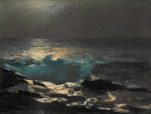 Chiaro di luna, Faro di Wood Island, 1894 da Winslow Homer