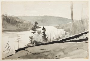 Fiume o lago di montagna da Winslow Homer