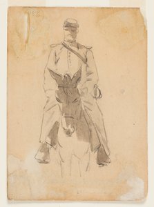 Ufficiale e testa di un cavallo da Winslow Homer