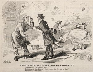 Scena a Union Square, New York, in un giorno di marzo da Winslow Homer