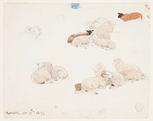 Pecore a riposo da Winslow Homer
