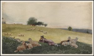 Pastorella della fattoria di Houghton da Winslow Homer