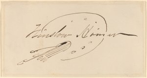 Firma nella tavolozza da Winslow Homer
