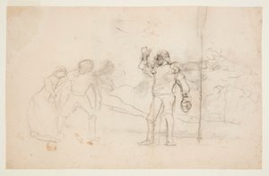 Schizzo per "Il naufragio" da Winslow Homer