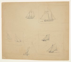 Schizzi di Imbarcazioni a Vela da Winslow Homer