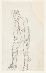 Soldato con pipa in bocca da Winslow Homer