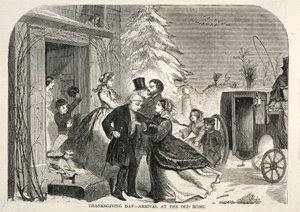 Giorno del Ringraziamento - Arrivo alla vecchia casa, 1858