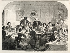 Giorno del Ringraziamento - La Cena da Winslow Homer