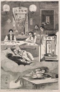 I cinesi a New York - Scena in un club di Baxter Street, 1874