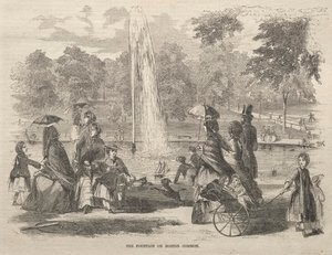 La fontana al Boston Common, 1857