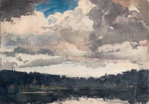 La barca solitaria, North Woods Club, Adirondack da Winslow Homer