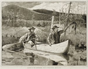 "Trappole negli Adirondacks" da Winslow Homer