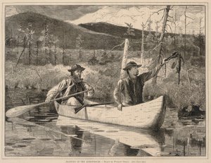 Trapping in the Adirondacks, da Every Saturday: An Ilustrated Journal of Choice Reading, 24 dicembre 1870 da Winslow Homer