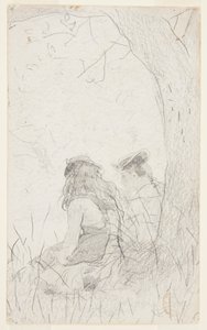 Due ragazze sedute su una riva da Winslow Homer