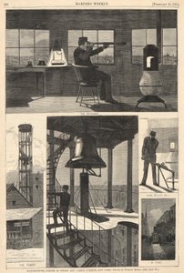 Torre di guardia, angolo tra Spring e Varick Streets, New York, da Harper da Winslow Homer