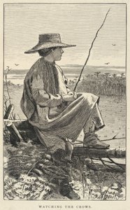 Osservare i corvi, da Our Young Folks, giugno 1868 da Winslow Homer
