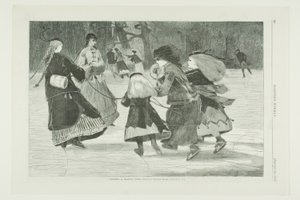 "Inverno" - Scena di pattinaggio da Winslow Homer