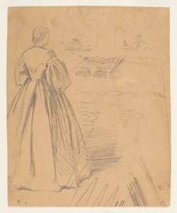 Donna davanti a un pianoforte da Winslow Homer
