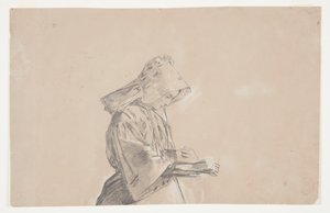 Donna con un cappello da sole da Winslow Homer