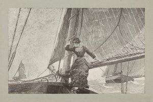 Ragazza in barca a vela da Winslow Homer