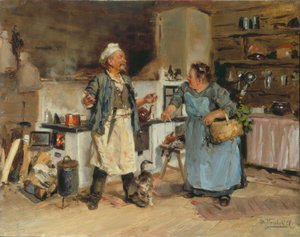 Discussione in cucina