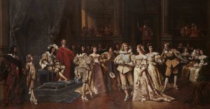 Il ballo alla corte di Luigi XIII di Francia da Wladyslaw Bakalowicz