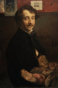 Autoritratto con maschere da Wojciech Weiss