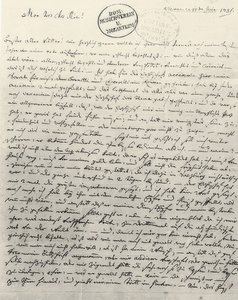 Lettera autografa al padre. Vienna 13 giugno 1781 da Wolfgang Amadeus Mozart