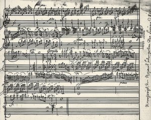 Autografo musicale da Wolfgang Amadeus Mozart