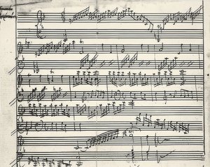 Autografo musicale da Wolfgang Amadeus Mozart