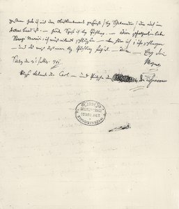 Wolfgang Amadeus Mozart (1756-1791) compositore austriaco. Lettera autografa alla moglie Constanze da Wolfgang Amadeus Mozart