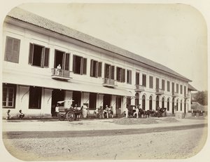 Case commerciali a Batavia a Pasar Pisang da Woodbury and Page