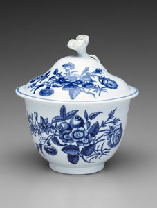 Zuccheriera con coperchio da Worcester Porcelain Manufactory