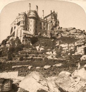 Monte San Michele, Monastero Benedettino, Penzance, Cornovaglia, 1900 da Works and Sun Sculpture Studios