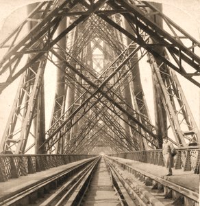 Il grande ponte di Forth, Scozia, 1896
