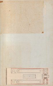Pagina di un album contenente disegni e diverse stampe di architettura da Workshop of Charles Percier, Workshop of Pierre