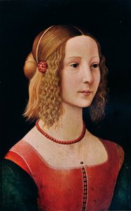 Ritratto di una ragazza da Workshop of Domenico Ghirlandaio