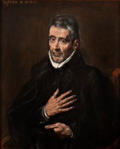 Spagnolo: San Juan de Ávila Ritratto di Juan de Ávila da Workshop of El Greco