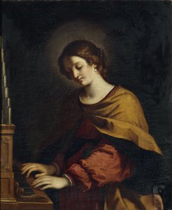 Santa Cecilia come organista