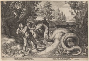 Il drago che divora i compagni di Cadmo